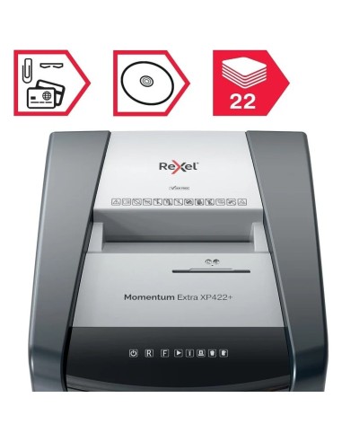DESTRUCTORA REXEL MOMENTUM EXTRA XP422+ CORTE PARTICULAS