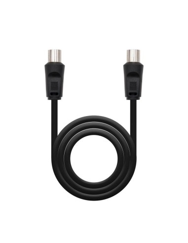 CABLE ANTENA TV 75 OHM M-H 1.8 M NANOCABLE BLACK
