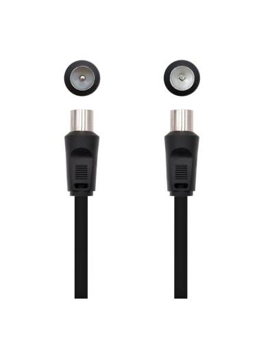 CABLE ANTENA TV 75 OHM M-H 1.8 M NANOCABLE BLACK