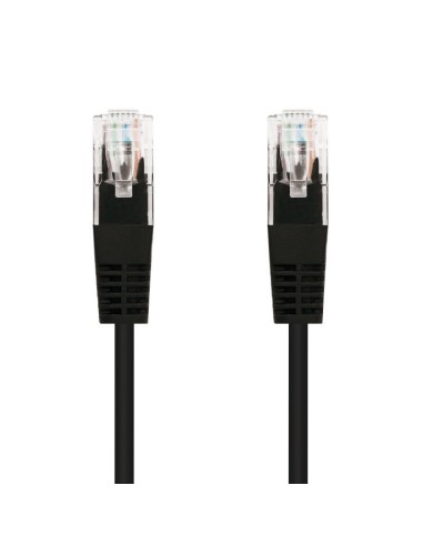 CABLE DE RED CAT.6 UTP 0.5M NANOCABLE BLACK