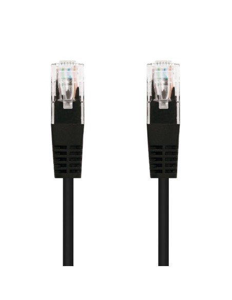 CABLE DE RED CAT.6 UTP 0.5M NANOCABLE BLACK