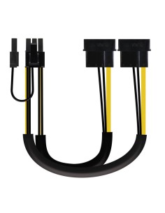CABLE ALIMENTACION TARJETA GRAFICA NANOCABLE X2 MOLEX/M - 6+2 PIN/M 20CM 2