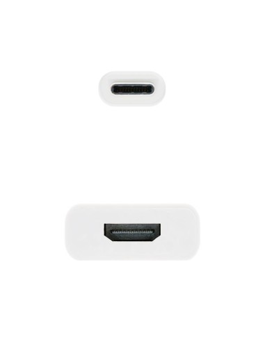 CABLE CONVERSOR NANOCABLE THUNDERBOLT USB-C C A HDMI 15CM WHITE