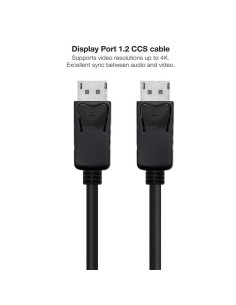 CABLE DISPLAYPORT M/M NANOCABLE 1.2 CCS 4K 1M 2