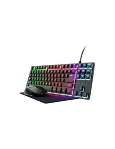 TECLADO + RATON WIRELESS + ALFOMBRILLA TRUST GXT 794 GAMING BUNDLE BLACK