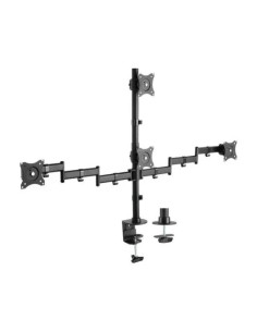 SOPORTE DE MESA PARA 4 TV/MONITOR AISENS 13 - 27 2 BRAZOS GIRATORIO/INCLINABLE HASTA 8KG BLACK