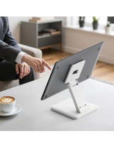 SOPORTE SOBREMESA AISENS MONITOR/POS 10 - 27 INCLINABLE WHITE 2