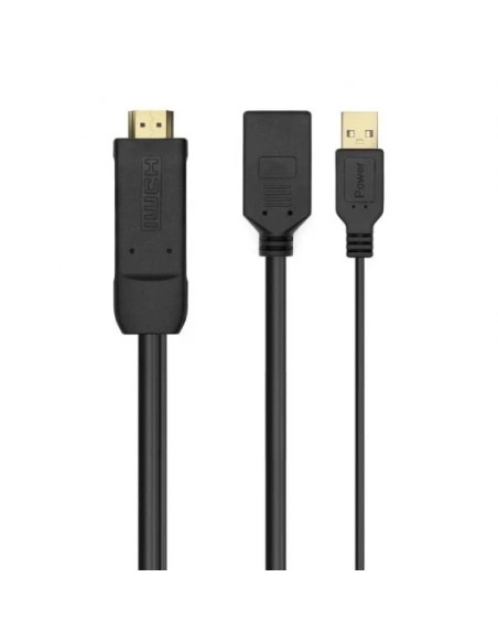 CABLE CONVERSOR 4K AISENS HDMI/MACHO - DISPLAYPORT/HEMBRA 10W 10CM BLACK