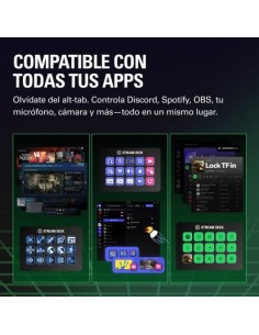 STREAM DECK ELGATO MK.2 15 BOTONES PERSONALIZABLES PANTALLA LCD BLACK 2
