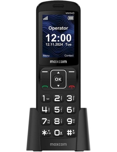 TELEFONO FIJO MAXCOM MM34D 4G WIRELESS BLACK