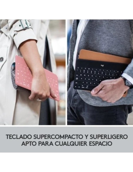 TECLADO LOGITECH KEYS TO GO WIRELESS FOR MACOS ROSE