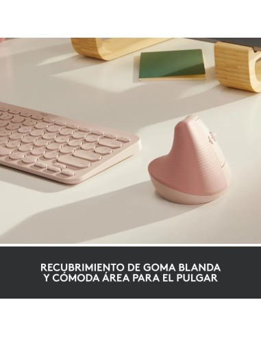 RATON LOGITECH LIFT VERTICAL WIRELESS ERGONOMIC 4000DPI 5 BOTONES ROSE