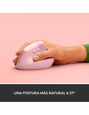 RATON LOGITECH LIFT VERTICAL WIRELESS ERGONOMIC 4000DPI 5 BOTONES ROSE