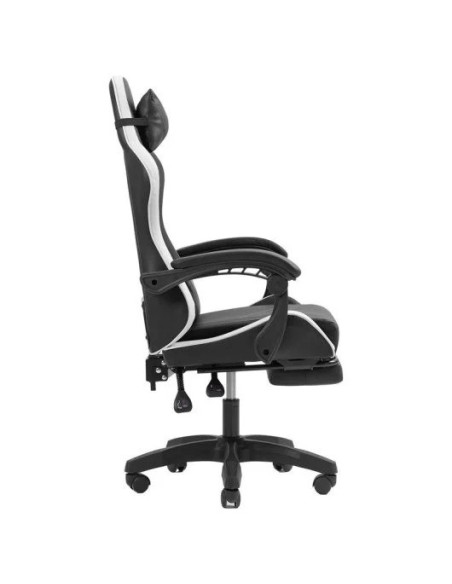 SILLA GAMING MARS GAMING MGC-X ERGONOMICO REPOSAPIES CUERO PU WHITE/BLACK