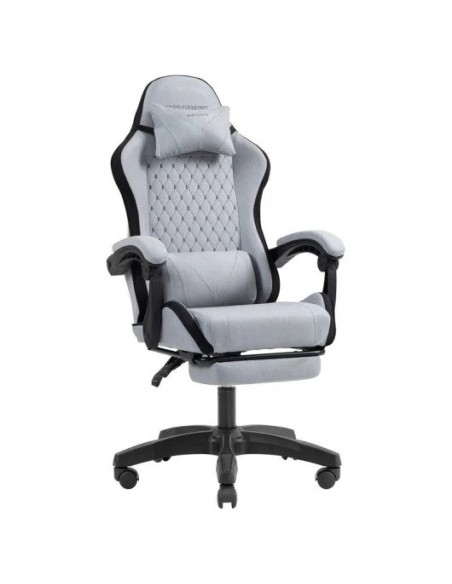 SILLA GAMING MARS GAMING MGC-X ERGONOMICO REPOSAPIES TELA PU SILVER/BLACK