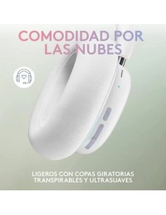 AURICULARES + MICROFONO LOGITECH GAMING G735 WIRELESS DTS 7.1 DOLBY ATMOS WHITE 2