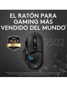 RATON GAMING LOGITECH G502 HERO OPTICO USB RGB BLACK 2