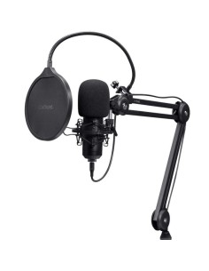 MICROFONO TRUST GXT 270 EMITA II+ USB FILTRO STREAMING BRAZO AJUSTABLE BLACK