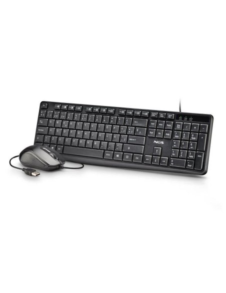 TECLADO + RATON NGS COCOAKIT V2 USB MULTIMEDIA BLACK