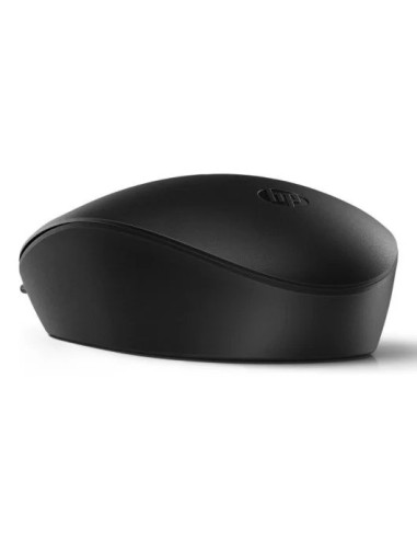 RATON HP 125 USB 1200DPI OPTICO BLACK