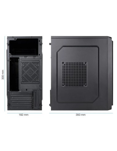 CAJA ORDENADOR TOOQ M-ATX USB 3.0 BLACK ( SIN FUENTE )