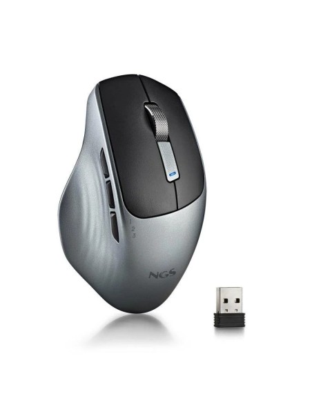 RATON NGS LUSH-RB ERGONOMICO WIRELESS RECARGABLE 1600 DPI BLACK
