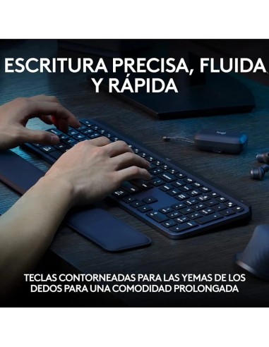 TECLADO LOGITECH MX KEYS S BLUETOOTH WIRELESS GRAFITO