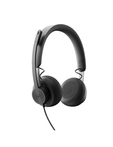 AURICULARES + MICROFONO LOGITECH ZONE WIRED USB-C / USB-A BLACK