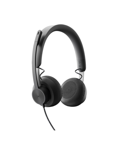 AURICULARES + MICROFONO LOGITECH ZONE WIRED USB-C / USB-A BLACK