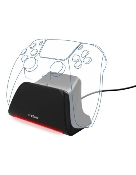 BASE DE CARGA TRUST GXT 255 PARA MANDO PS5 RGB BLACK