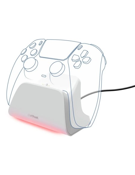 BASE DE CARGA TRUST GXT 255W PARA MANDO PS5 RGB WHITE