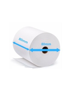 BOBINA PAPEL TÉRMICO AVPOS 80X80X12 ( PACK 5 ROLLOS )