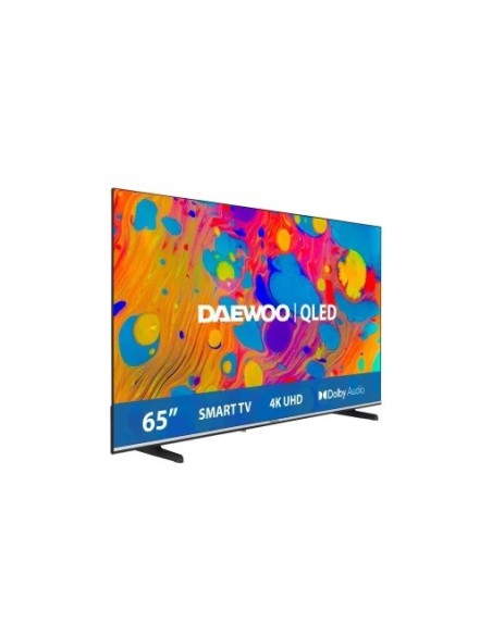 TELEVISOR DAEWOO 65 QLED 4K USB SMART TV ANDROID WIFI BLUETOOTH DOLBY VISION HDR10