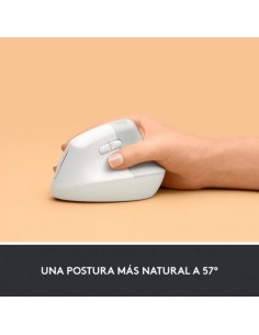 RATON LOGITECH LIFT VERTICAL WIRELESS ERGONOMIC 4000DPI 6 BOTONES WHITE 2
