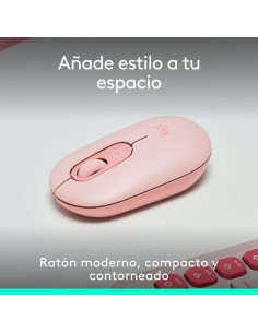 RATON LOGITECH POP MOUSE WIRELESS BLUETOOTH ROSE 2