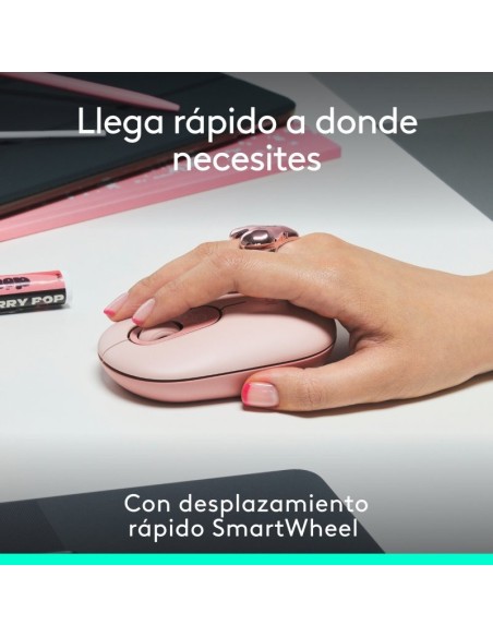 RATON LOGITECH POP MOUSE WIRELESS BLUETOOTH ROSE