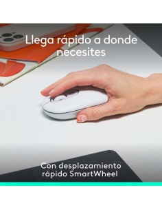 RATON LOGITECH POP MOUSE WIRELESS BLUETOOTH WHITE 2