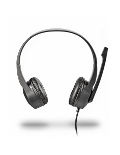 AURICULARES + MICROFONO NGS MSX10PRO JACK 3.5MM BLACK + ADAPTADOR DOBLE JACK 2