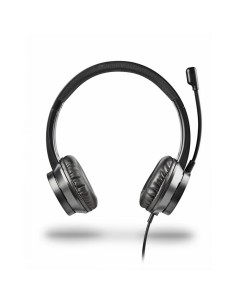 AURICULARES + MICROFONO NGS MSX11PRO JACK 3.5MM BLACK + ADAPTADOR DOBLE JACK 2