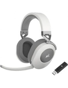 AURICULARES + MICROFONO CORSAIR HS65 WIRELESS GAMING HEADSET 7.1 WHITE