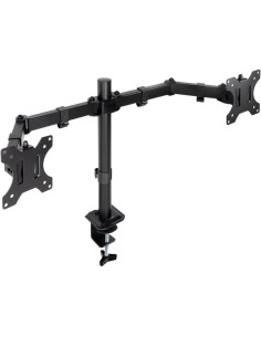 SOPORTE DE MESA TV/MONITOR TOOQ 17-27 2 BRAZOS BLACK