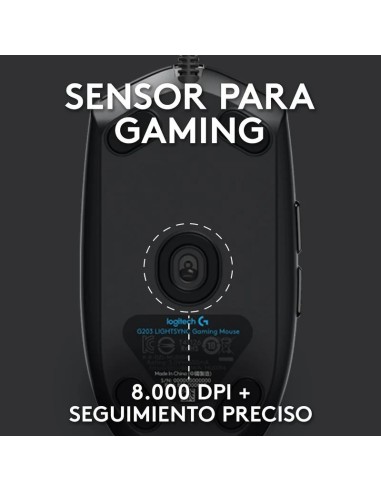 RATON LOGITECH G102 LIGHTSYNC RGB USB BLACK