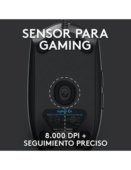 RATON LOGITECH G102 LIGHTSYNC RGB USB BLACK