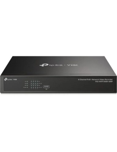 GRABADOR IP NVR TP-LINK VIGI 8 CH IP 1HDD H265+ POE+ SATA 2XUSB