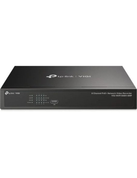 GRABADOR IP NVR TP-LINK VIGI 8 CH IP 1HDD H265+ POE+ SATA 2XUSB