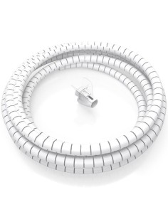 ORGANIZADOR DE CABLE AISENS FLEXIBLE 25MM 1M WHITE