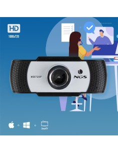 WEBCAM NGS XPRESS CAM 720P HD USB WHITE/BLACK 2