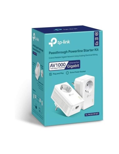 POWERLINE TP-LINK TL-PA7017P KIT ETHERNET 2UDS + ENCHUFE