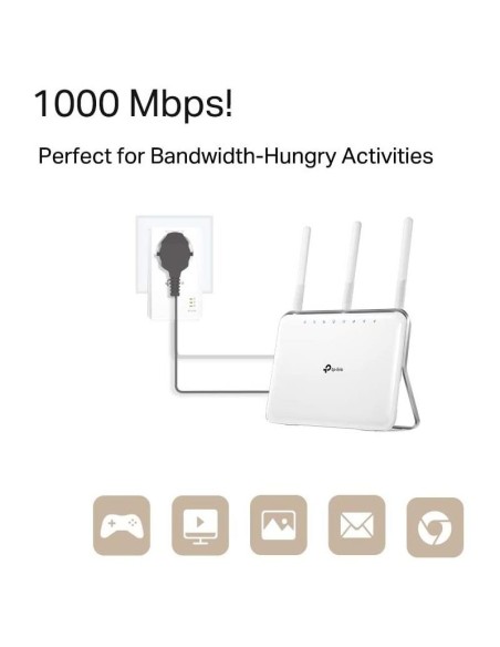 POWERLINE TP-LINK TL-PA7017P KIT ETHERNET 2UDS + ENCHUFE