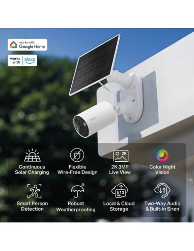 KIT TC82 TP-LINK CAMARA IP EXTERIOR + PANEL SOLAR POWERED